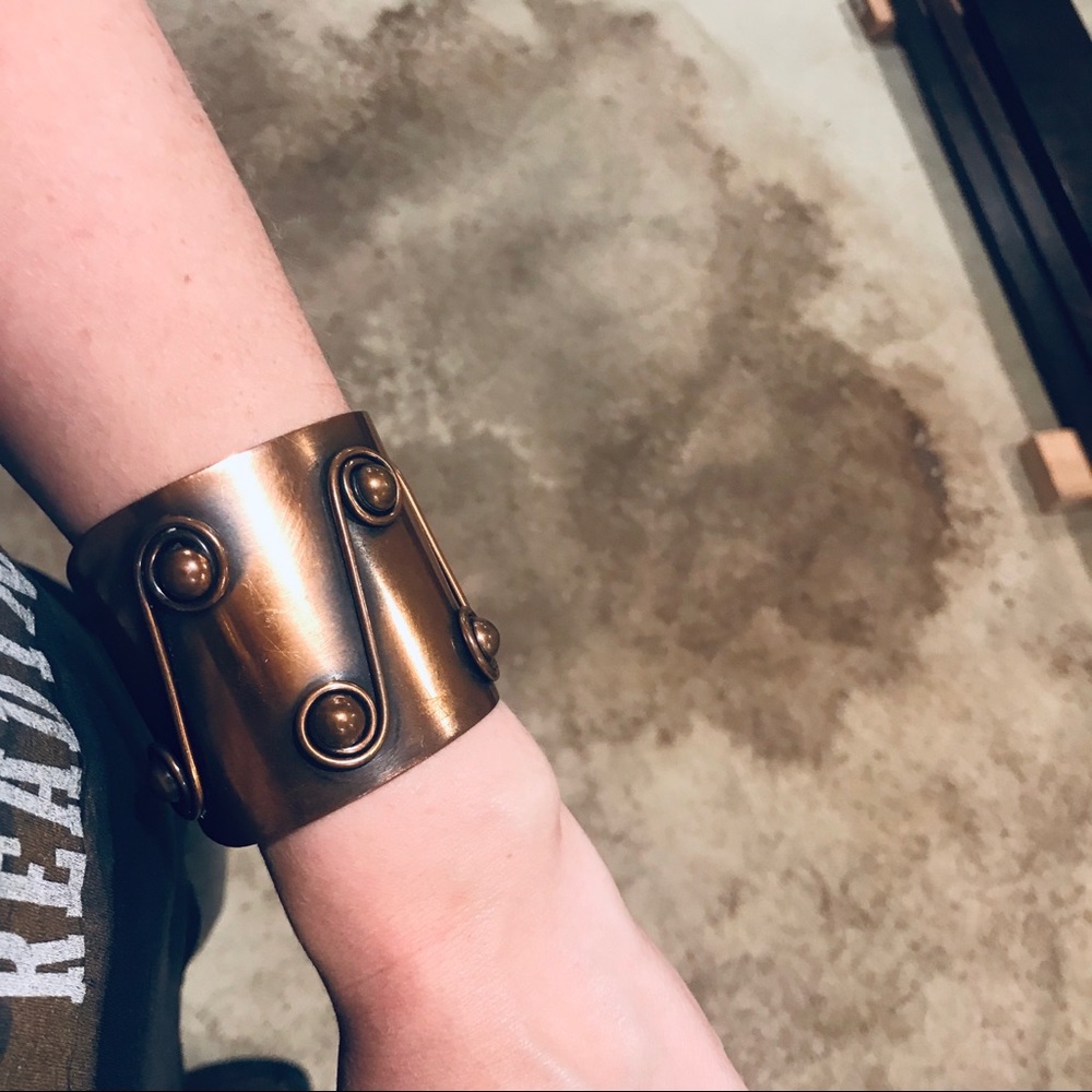 vintage copper bracelet modernist Pedro Pujol
